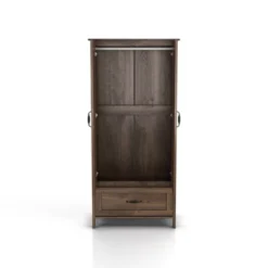 Nurembo 1 Drawer Wardrobe Closet Distressed Walnut - HOMES: Inside + Out -Cheap Homes Inside Out Store GUEST 624530cf d6e7 4402 b28b c4e6bccae9fe