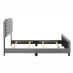 Amando Button Tufted Upholstered Bed - HOMES: Inside + Out -Cheap Homes Inside Out Store GUEST 62c53d39 47b1 44bd 9e08 252b14554c39