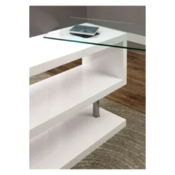 Nagini Swivel Computer Desk Glossy White - HOMES: Inside + Out -Cheap Homes Inside Out Store GUEST 650715ce fb04 4af9 9b1e c859c7dbee65