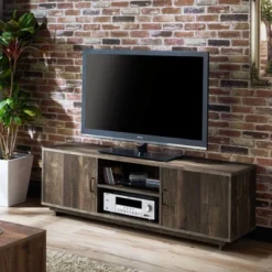 Fraire Contemporary TV Stand For TVs Up To 60" Reclaimed Oak - HOMES: Inside + Out -Cheap Homes Inside Out Store GUEST 6547916e 9785 46cb 83df b2fd7d390f5e