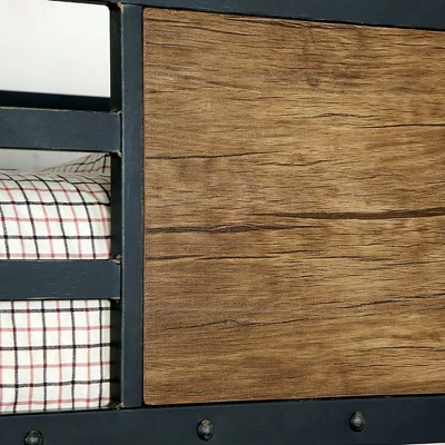 Twin Navii Industrial Loft Bed Black - HOMES: Inside + Out 7 Twin Navii Industrial Loft Bed Black - HOMES: Inside + Out - Image 7