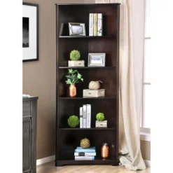 78" Mcafee Contemporary 5 Tier Corner Bookshelf - HOMES: Inside + Out