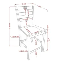 2pk Danforthe Ladder Back Counter Height Chairs - HOMES: Inside + Out -Cheap Homes Inside Out Store GUEST 674a9193 47f0 423e b874 a19fb0288958
