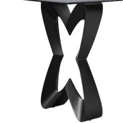 58" Poppy Hill Modern Rectangle Glass Top Dining Table Black/Gray - HOMES: Inside + Out -Cheap Homes Inside Out Store GUEST 676da870 56f6 4bcf 9eb9 183f1421c278