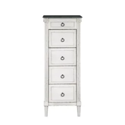 Magg 4 Drawer Jewelry Chest With Flip Up Mirror Antique White/Antique Gray Two Tone - HOMES: Inside + Out -Cheap Homes Inside Out Store GUEST 6883e3ca 87e2 49d5 a0d1 80b0b1e8d759