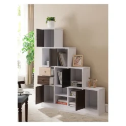 61.5" Hirsch Contemporary Bookcase White - HOMES: Inside + Out -Cheap Homes Inside Out Store GUEST 6917eda9 4724 4285 9538 eb1711ee4666