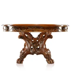 9pc Lion Claw Elegant Carved Extendable Dining Table Set Wood/Antique Oak - HOMES: Inside + Out -Cheap Homes Inside Out Store GUEST 6a26c67b b7c2 4d98 a04f 4cb62093a91d