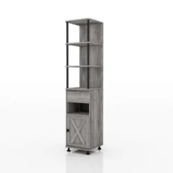 2pc Clander TV Stand And Bookcase Tower Set Vintage Gray Oak - HOMES: Inside + Out -Cheap Homes Inside Out Store GUEST 6a34b015 bfd5 4dfb b809 2d2007b11e34