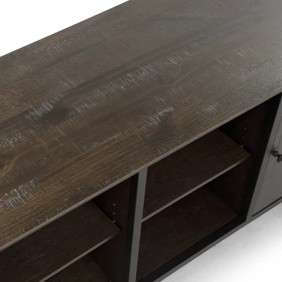 Kelson Multi Storage TV Stand For TVs Up To 80" Medium Weathered Oak - HOMES: Inside + Out 7 Kelson Multi Storage TV Stand For TVs Up To 80" Medium Weathered Oak - HOMES: Inside + Out - Image 7