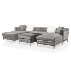 Elmhurst U Shaped Deep Button Tufted Sectional With Ottoman - HOMES: Inside + Out -Cheap Homes Inside Out Store GUEST 704de1c5 168a 4ac6 aa69 e0cb32e8491a