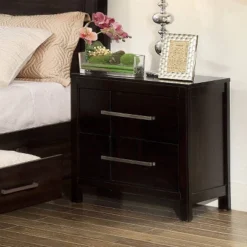 Dendro 2 Drawer Nightstand Espresso - HOMES: Inside + Out
