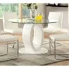 Spearelton Oval Pedestal Round Dining Table White - HOMES: Inside + Out