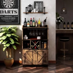 Lamage Wine Cabinet Buffet With Wine Rack - HOMES: Inside + Out -Cheap Homes Inside Out Store GUEST 78200755 986d 44e5 9e44 96daebd2c8d2