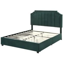 Hanger Glam Upholstered Bed With 4 Side Drawers - HOMES: Inside + Out -Cheap Homes Inside Out Store GUEST 795f9390 e8bc 4f7a 938e 1524e202c331