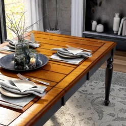 Jameson Country Style Extendable Dining Table Black/Oak - HOMES: Inside + Out -Cheap Homes Inside Out Store GUEST 7be47961 75b3 4078 be01 fb4b68485ca5