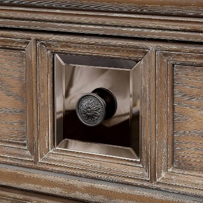 3pc Lellen Bedroom Set With 2 Nightstands Beige/Rustic Natural Tone - HOMES: Inside + Out 6 3pc Lellen Bedroom Set With 2 Nightstands Beige/Rustic Natural Tone - HOMES: Inside + Out - Image 6