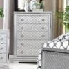 Tenaya 5 Drawer Chest Silver - HOMES: Inside + Out