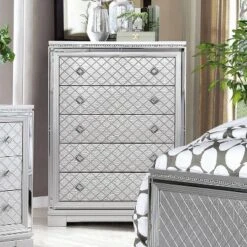 6pc Tenaya Bedroom Set Silver/Gray - HOMES: Inside + Out -Cheap Homes Inside Out Store GUEST 7d795cd4 a1c1 46d1 be81 3be53d172bba