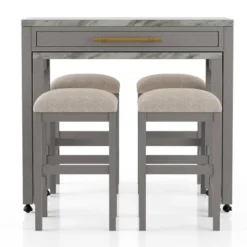 5pc Gardenside Expandable Counter Height Dining Table Set White/Light Gray/Beige - HOMES: Inside + Out 9 5pc Gardenside Expandable Counter Height Dining Table Set White/Light Gray/Beige - HOMES: Inside + Out -Cheap Homes Inside Out Store GUEST 7fa3f203 10fe 425c 93fd c031a1a2127b