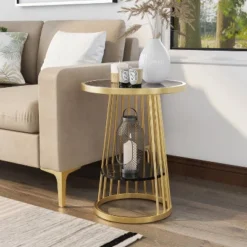 Tinful Modern Round Side Table - HOMES: Inside + Out -Cheap Homes Inside Out Store GUEST 8277603a 0fff 460f a3e7 5b7175531176