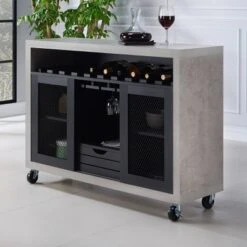 Iohomes Willis Industrial Dining Buffet Black - HOMES: Inside + Out