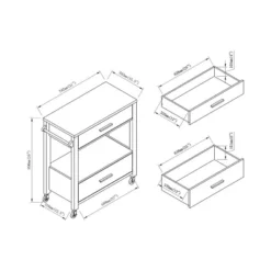 Umberra 2 Drawer Kitchen Cart Red Cocoa - HOMES: Inside + Out -Cheap Homes Inside Out Store GUEST 8a0615e4 9f20 4eb4 86ce ee20ad2460dc