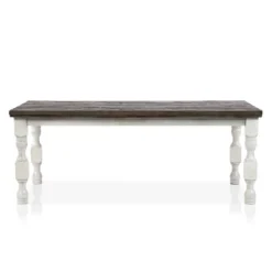 78" Cambrien Rustic Two-Tone Dining Table Antique White/Gray - HOMES: Inside + Out -Cheap Homes Inside Out Store GUEST 8a60bdce e7c8 40f9 a8f8 0b4eaf951343