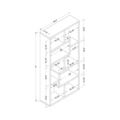71" Highpoint Bookcase - HOMES: Inside + Out -Cheap Homes Inside Out Store GUEST 8dffcad0 827c 4190 a14d 5e43e26b8d40