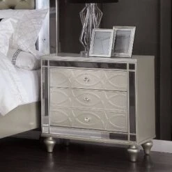 2pc La Mesa Nightstand And Dresser Set Silver - HOMES: Inside + Out -Cheap Homes Inside Out Store GUEST 8e072cad cac6 4315 a471 2581c8534d0d
