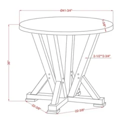 41" Naxti Rustic Round Counter Height Table Light Oak/Antique White - HOMES: Inside + Out -Cheap Homes Inside Out Store GUEST 8e970495 08b2 4982 a18a bb0a7976eb7b