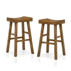 Set Of 2 29" Lille Seat Saddle Counter Height Barstools - HOMES: Inside + Out -Cheap Homes Inside Out Store GUEST 8fecd9b8 2436 4f78 8d5f 5dcc8bfb5807