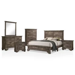 6pc Jacobia Rustic Bedroom Set Gray - HOMES: Inside + Out -Cheap Homes Inside Out Store GUEST 912090f8 1dbf 4cea b46c cf4f189eb2a5