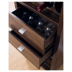 Iohomes Sierri Contemporary Wine Cabinet Dark Walnut - HOMES: Inside + Out -Cheap Homes Inside Out Store GUEST 92352d7e a200 4069 930b a5ad907ac358