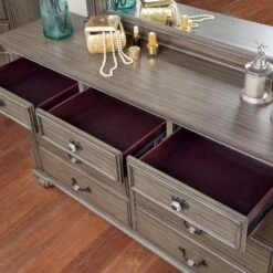 Pennings 9 Drawer Dresser With Mirror Gray - HOMES: Inside + Out -Cheap Homes Inside Out Store GUEST 950e0e37 0d4d 4895 b831 2effc460a16f