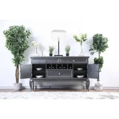 Maja Contemporary Buffet Server Dark Gray - HOMES: Inside + Out