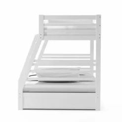 HOMES: Inside + Out Twin Over Full Kids' Emma Bunk Bed Wire Brushed White - IoHOMES -Cheap Homes Inside Out Store GUEST 971403d9 2e3b 46ae b3c3 3ce78103a25d