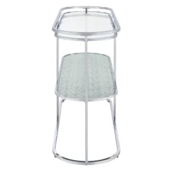 Javete Glam 1 Shelf Sofa Table Chrome - HOMES: Inside + Out -Cheap Homes Inside Out Store GUEST 975d253b 338c 4bbc 8507 26286d8e20eb