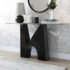 Riverpoint Modern Rectangle Console Table Clear/Black - HOMES: Inside + Out