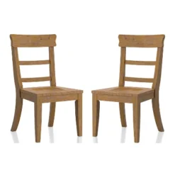 2pk Strasbourg Rustic Ladder Back Side Chairs - HOMES: Inside + Out -Cheap Homes Inside Out Store GUEST 98eaf699 6d69 458e 8314 a236ac613b81