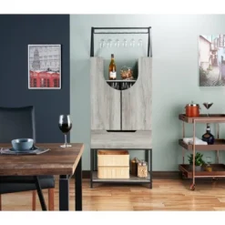 Meluse Multi Storage Wine Cabinet Vintage Gray - HOMES: Inside + Out -Cheap Homes Inside Out Store GUEST 98fc7ccb b2e3 4bc2 9b7a 495a6df9a5b4