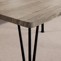 3pc Fairlands X Cross Back Dining Table Set Gray/Dark Bronze - HOMES: Inside + Out -Cheap Homes Inside Out Store GUEST 9b0af660 2383 4489 9fdc ad6aec01bd11