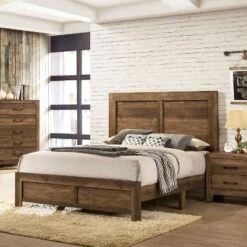 3pc Queen Quail Transitional Bedroom Set Rustic Light Walnut - HOMES: Inside + Out -Cheap Homes Inside Out Store GUEST a0c64946 fbf0 4f09 9eb0 ca24c56bfb82