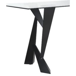 58" Darrah Modern Rectangle Glass Top Dining Table Black/Clear - HOMES: Inside + Out 14 58" Darrah Modern Rectangle Glass Top Dining Table Black/Clear - HOMES: Inside + Out -Cheap Homes Inside Out Store GUEST a1cdd837 898e 410c 996d f775d75ca070