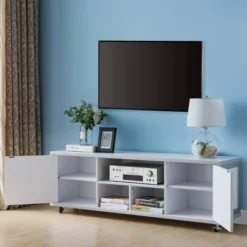 Pierre TV Stand For TVs Up To 60" Winter White - HOMES: Inside + Out -Cheap Homes Inside Out Store GUEST a3f46209 b6e0 41db a320 40a159e458cb
