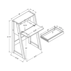 Tella Contemporary Storage Desk Dark Gray - HOMES: Inside + Out 9 Tella Contemporary Storage Desk Dark Gray - HOMES: Inside + Out -Cheap Homes Inside Out Store GUEST a6e3aef1 ec6c 4b3f 8669 bc4d03af003a