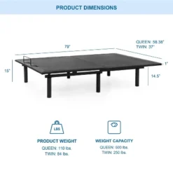 Serene Adjustable Back Support Bed Frame - HOMES: Inside + Out 14 Serene Adjustable Back Support Bed Frame - HOMES: Inside + Out -Cheap Homes Inside Out Store GUEST a8a4178c 84f2 4198 b654 d7dd670ebdc5