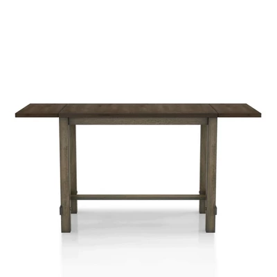 70" Entera Expandable Counter Height Dining Table Dark Walnut/Chestnut - HOMES: Inside + Out 4 70" Entera Expandable Counter Height Dining Table Dark Walnut/Chestnut - HOMES: Inside + Out - Image 4