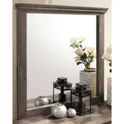 2pc Jacobia 6 Drawer Dresser And Mirror Set Gray - HOMES: Inside + Out -Cheap Homes Inside Out Store GUEST ab690fa4 fee3 4e67 a601 ee3e46663de5