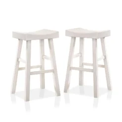 Set Of 2 29" Lille Seat Saddle Counter Height Barstools - HOMES: Inside + Out -Cheap Homes Inside Out Store GUEST acaebb4b 40be 4c61 8360 2f0eab50eed6