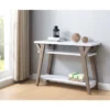 Ennis Transitional Console Table White/Distressed Taupe - HOMES: Inside + Out
